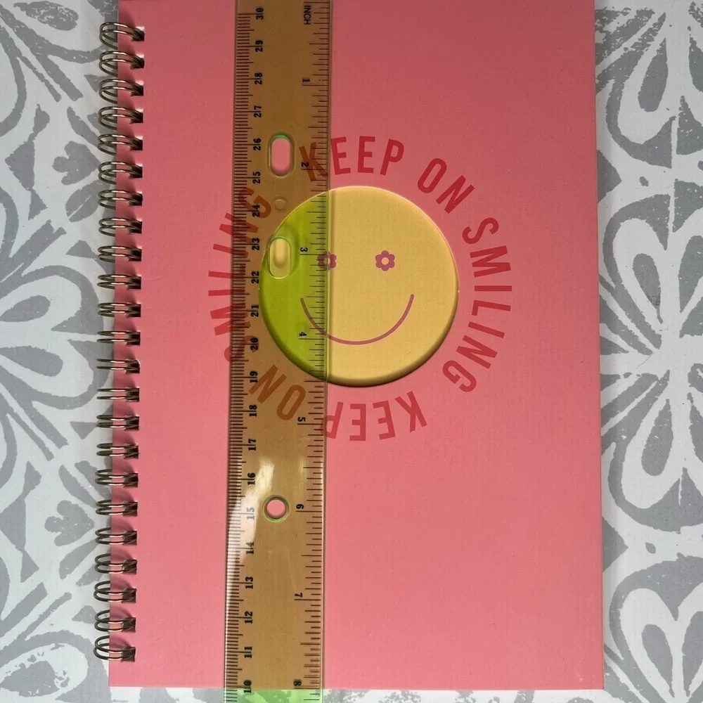 Set of 2 Pastel Pink and Blue Spiral Notebooks